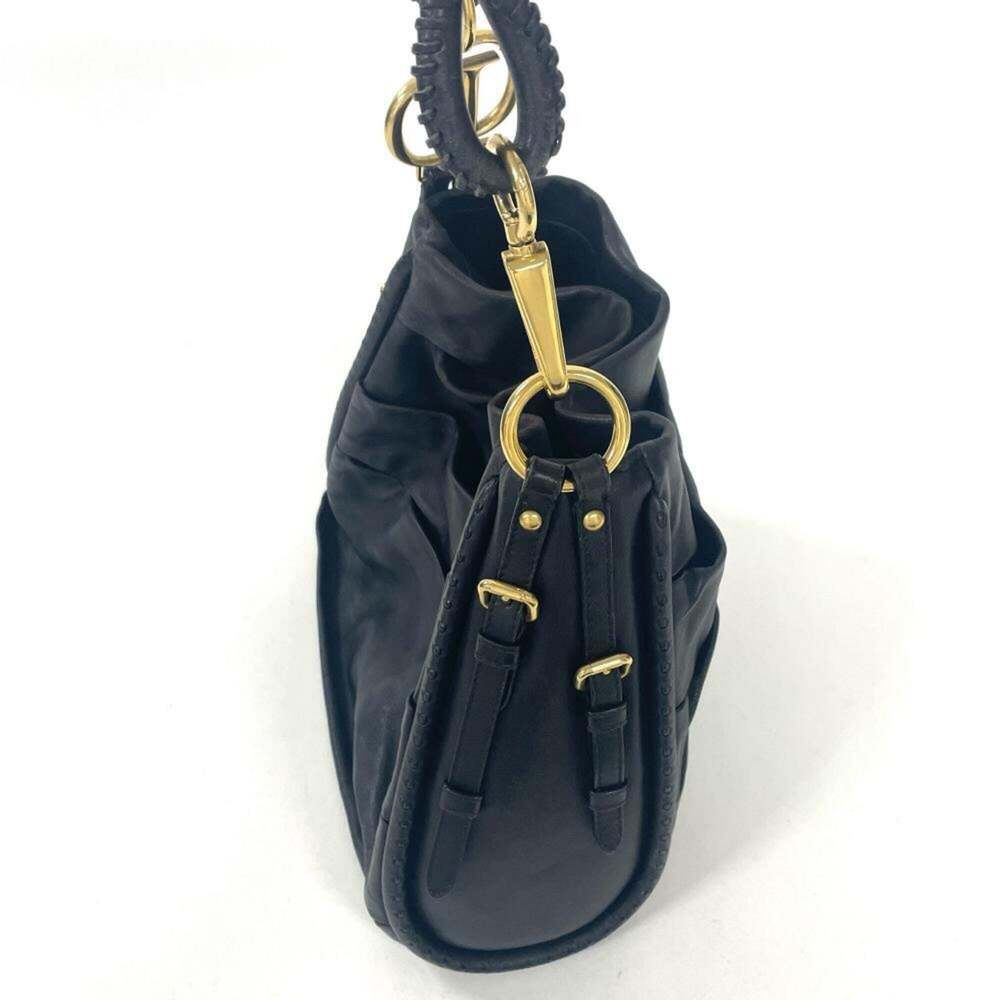 CHRISTIAN DIOR Black Leather Shoulder Bag - Picture 2 of 8